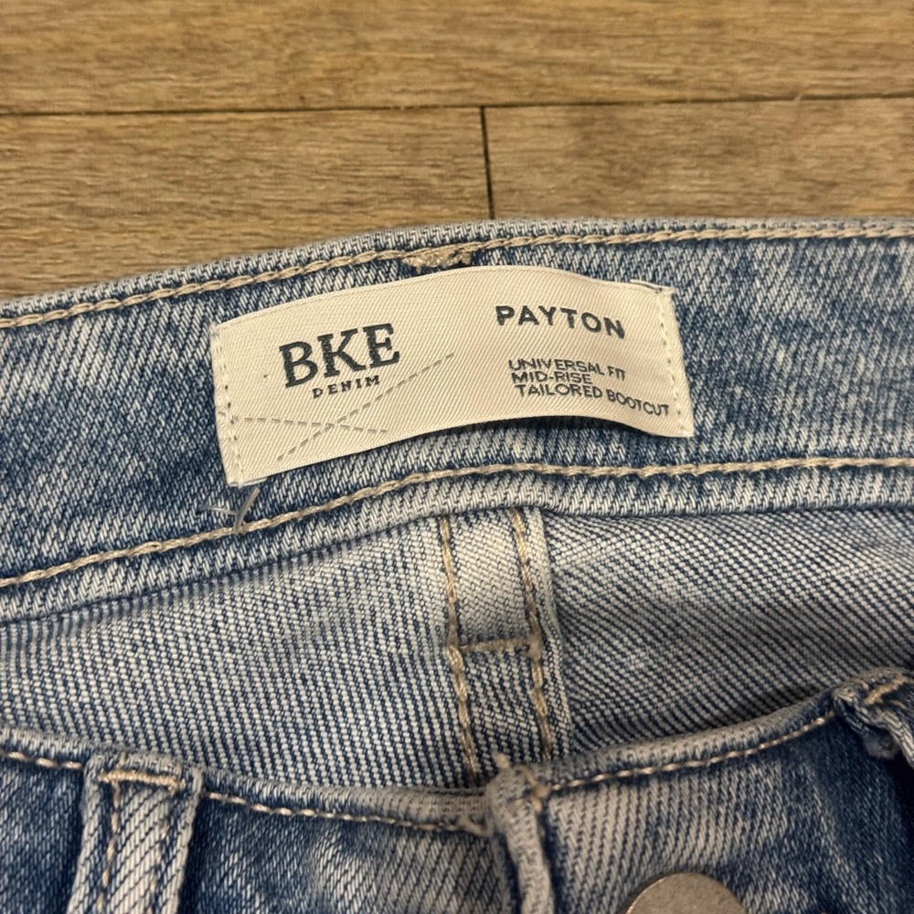 NEW BKE Python Bootcut Jeans Distressed Mid Rise … - image 2